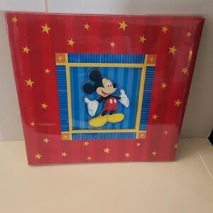 Disney Mickey Mouse Red with Yellow Stars Scrapbook Album Only